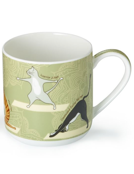 TAZA YOGA CATS PORCELANA FINA 0.35 L