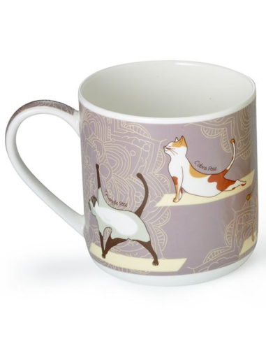TAZA YOGA CATS PORCELANA FINA 0.35 L