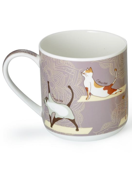 TAZA YOGA CATS PORCELANA FINA 0.35 L