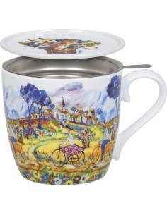 TAZA FLOWERS FOR AUNT JULIET BY PORTCHIE 425 ML FILTRO Y...