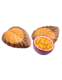 HOJAS DE CHOCOLATE 32% Y MARACUYÁ 60 GR AMATLLER 2