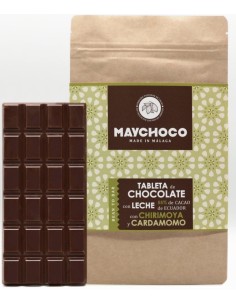 CHOCOLATE CON LECHE 55 % CACAO ECUADOR CON CHIRIMOYA Y...