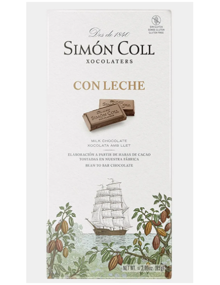 TABLETA DE CHOCOLATE CON LECHE 85 GR. SIMON COLL