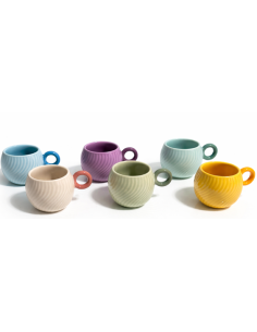 TAZAS WAVES 6 TAZAS ESPRESSO 90 ML EASY LIFE 2