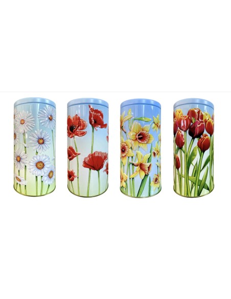 LATA CILINDRO FLORES 150 GR CHOCODAY