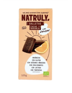 GALLETAS CACAO Y NARANJA BIO 125 GR NATRULY