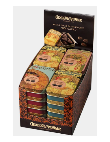 LATA HOJAS 70% CACAO 30 GR AMATLLER