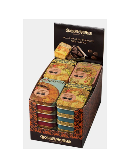 LATA HOJAS 70% CACAO 30 GR AMATLLER