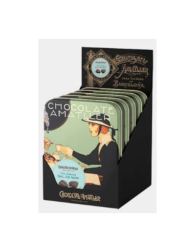 LATA HOJA 70% CACAO SAL 60 GR. AMATLLER