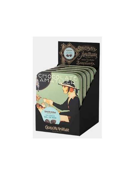 LATA HOJA 70% CACAO SAL 60 GR. AMATLLER