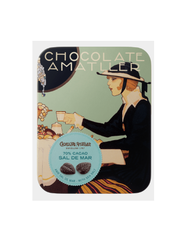 LATA HOJA 70% CACAO SAL 60 GR. AMATLLER
