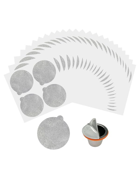 TAPAS ADHESIVAS PARA CÁPSULAS DE CAFÉ CONSCIO 80 UDS