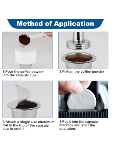 TAPAS ADHESIVAS PARA CÁPSULAS DE CAFÉ...