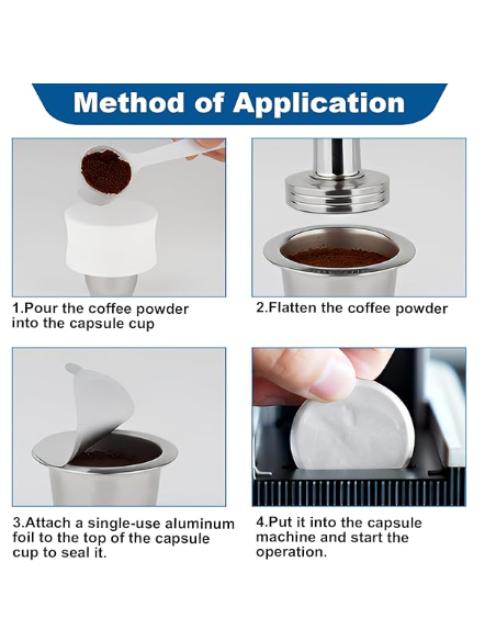 TAPAS ADHESIVAS PARA CÁPSULAS DE CAFÉ CONSCIO 80 UDS