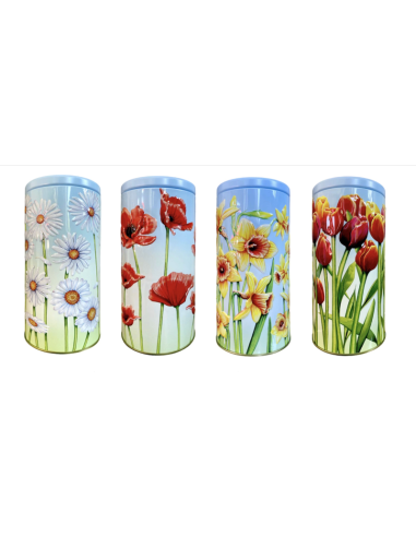 LATA CILINDRO FLORES 150 GR CHOCODAY