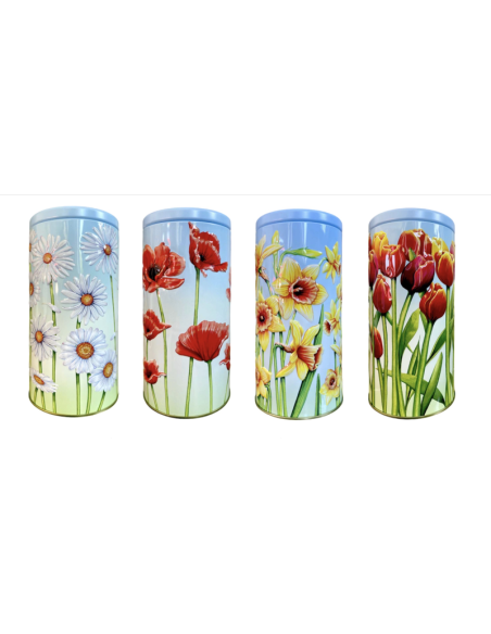 LATA CILINDRO FLORES 150 GR CHOCODAY