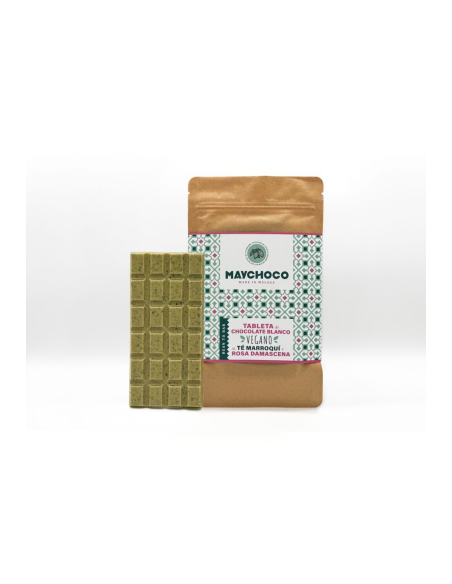 CHOCOLATE BLANCO VEGANO CON TÉ MARROQUÍ