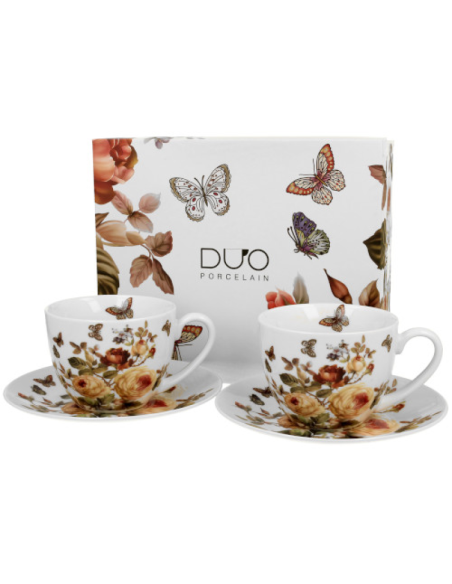 SET 2 TAZAS CON PLATO NAHARA 0.25 L