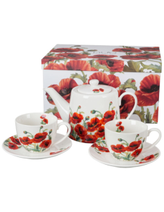 SET TETERA Y 2 TAZAS POPPIES PORCELANA DUO 2