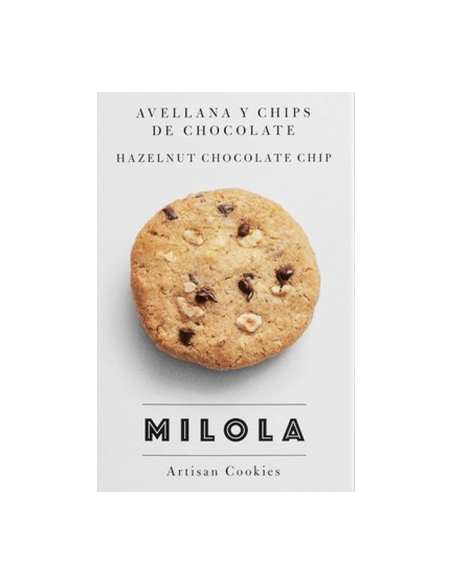 GALLETAS AVELLANA Y CHIPS CHOCOLATE MILOLA 140 GRS.