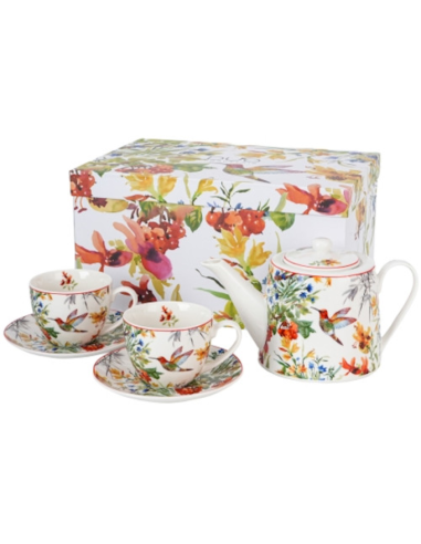 SET TETERA Y 2 TAZAS LINN PORCELANA DUO