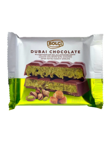 TABLETA CHOCOLATE DUBAI 100 GR BOLÇI