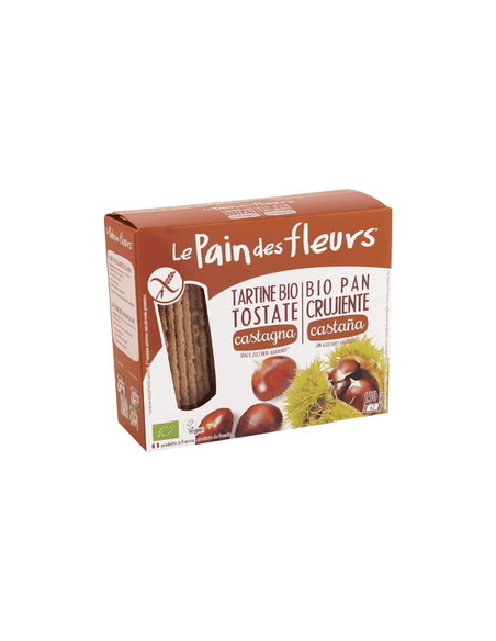 CRACKER CASTAÑA SIN GLUTEN BIO 150 GR. LE PAIN DES FLEURS