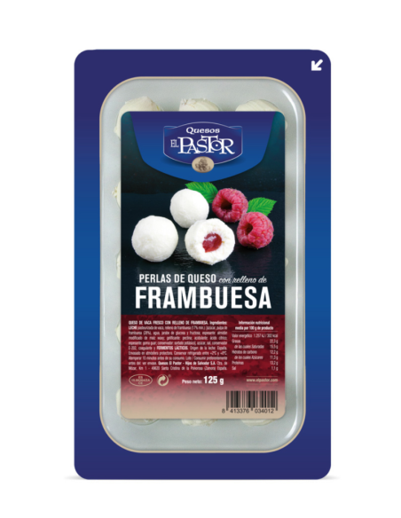 PERLAS RELLENAS FRAMBUESAS 125 GRS EL PASTOR