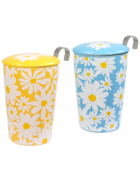 TAZA DAISY 350 ML FILTRO Y TAPA