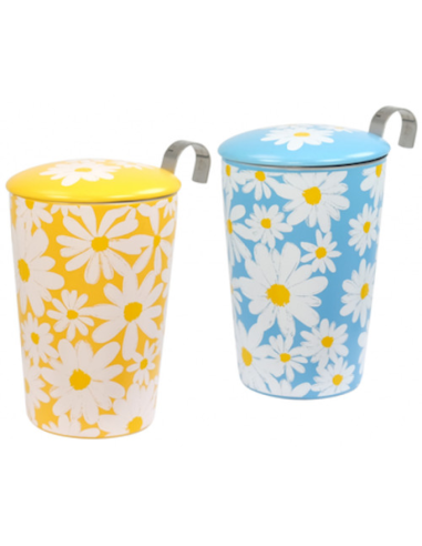 TAZA DAISY 350 ML FILTRO Y TAPA