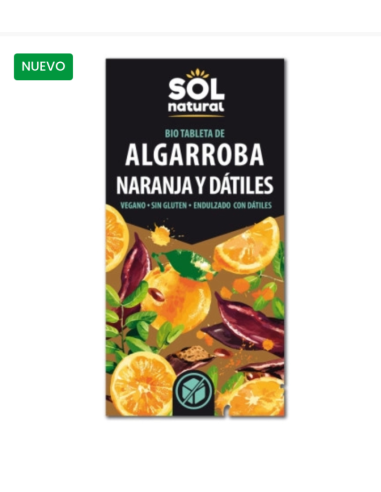 TABLETA DE ALGARROBA NARANJA Y...
