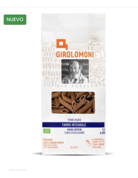 PENNE RIGATE ESPELTA INTEGRAL BIO 500 GR GIROLOMONI